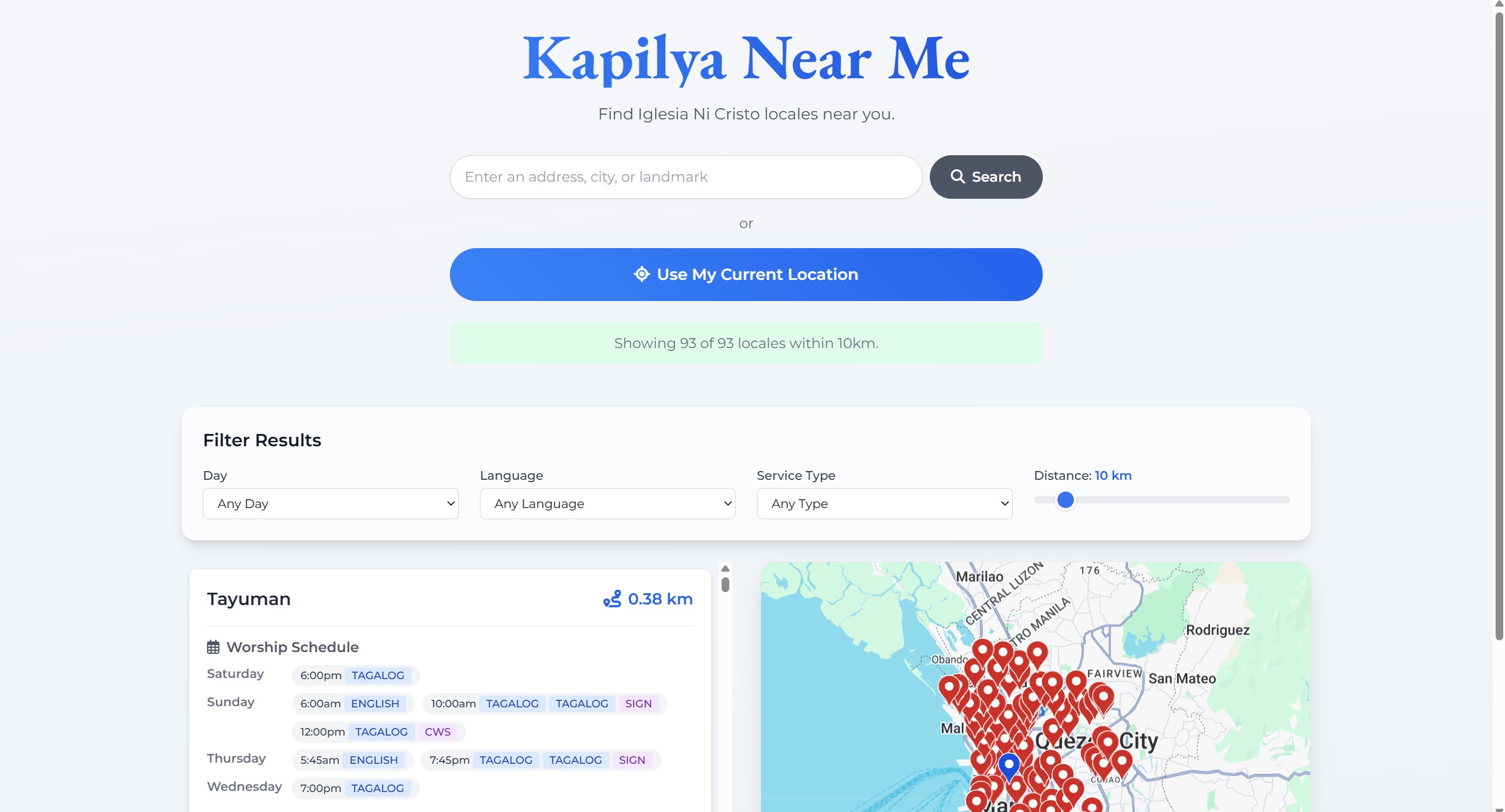 Kapilya Near Me Screenshot 1
