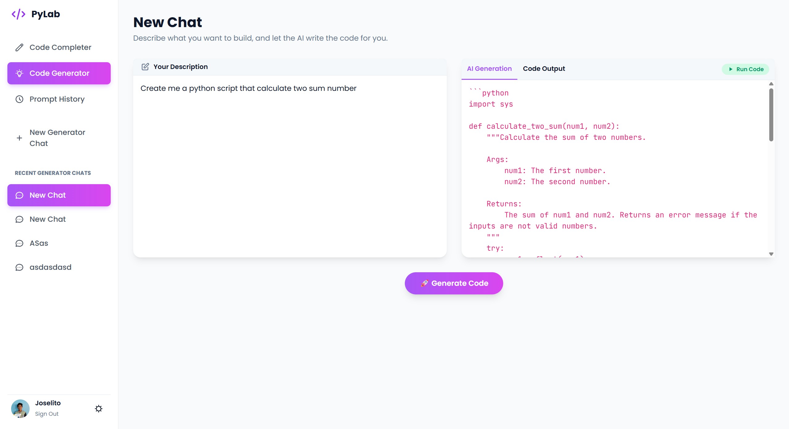 PyLab Screenshot 3