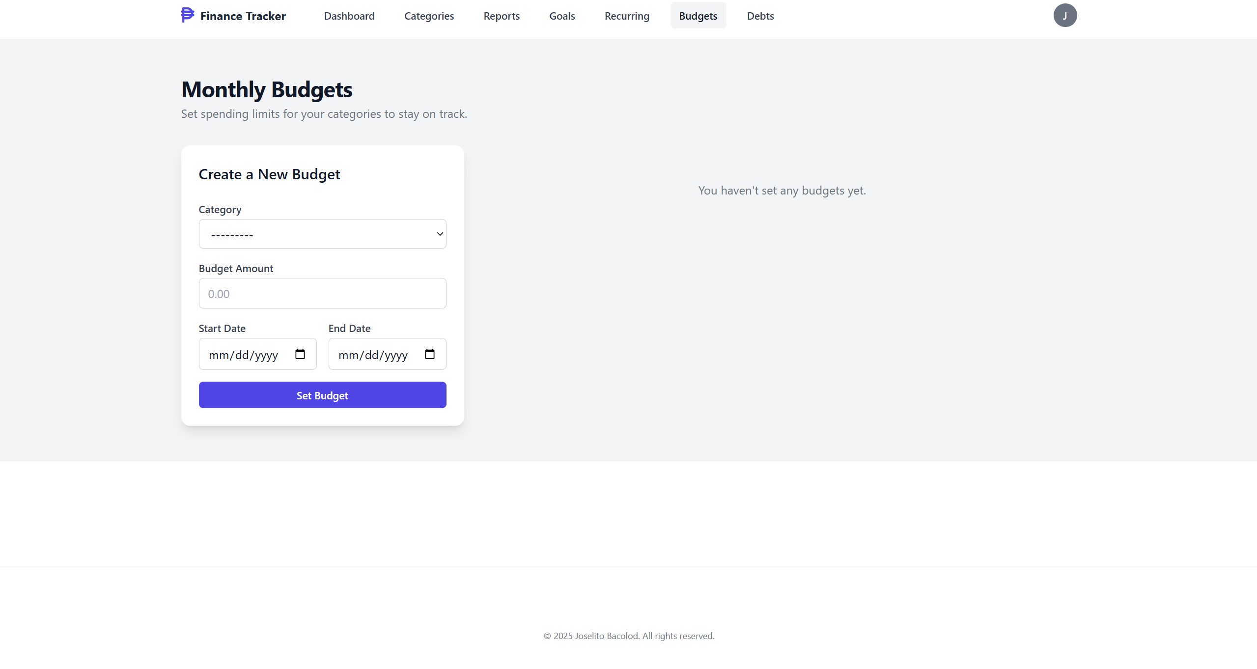 Finance Tracker Screenshot 10