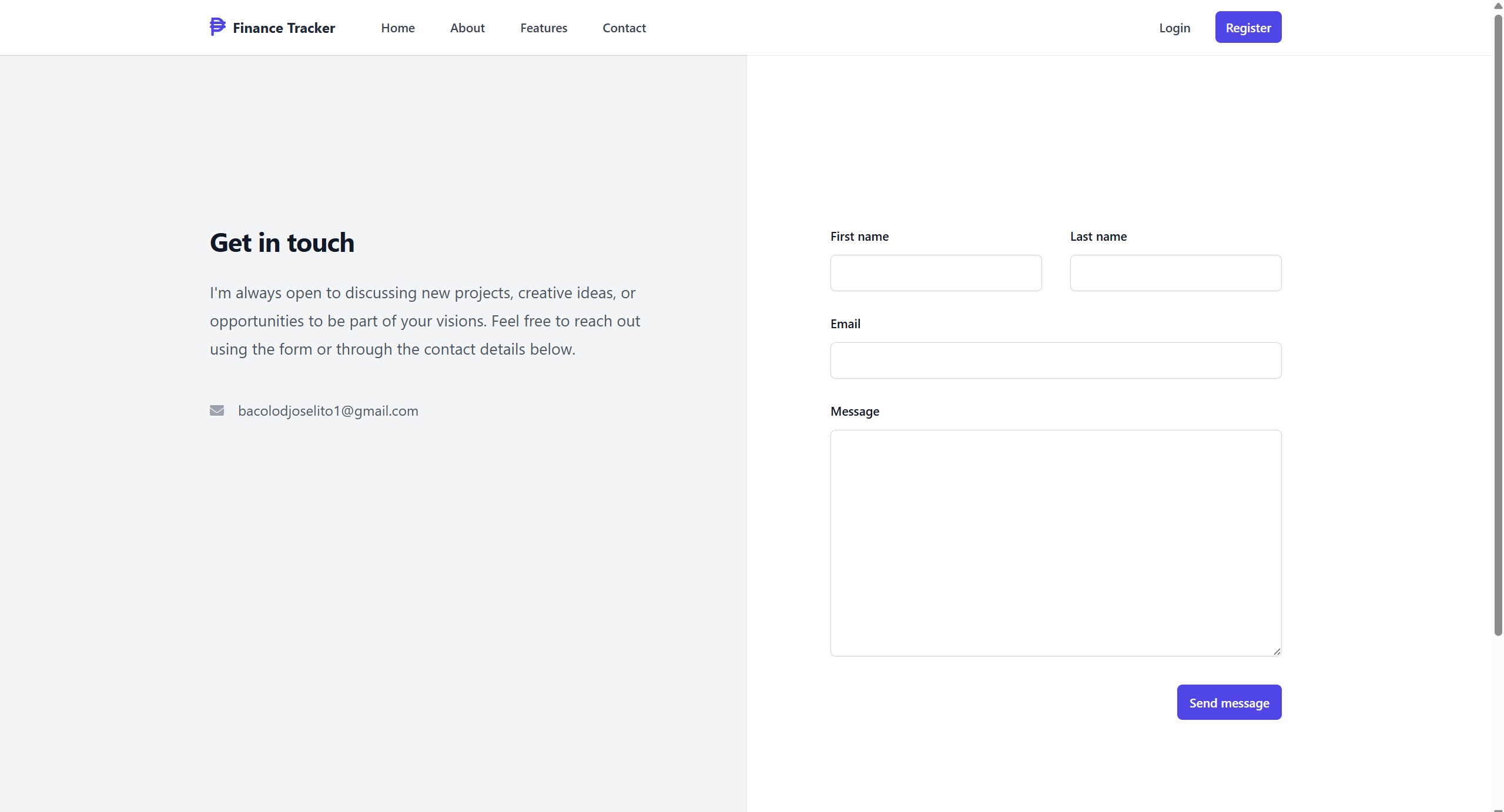 Finance Tracker Screenshot 4