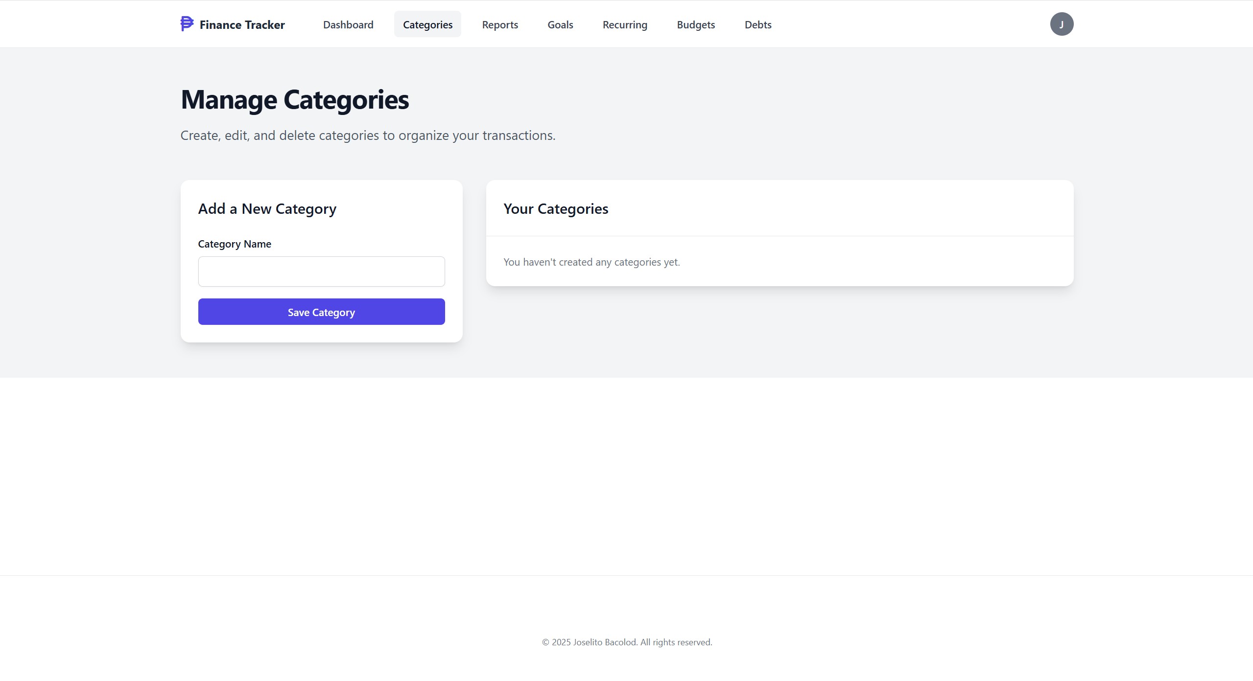 Finance Tracker Screenshot 6